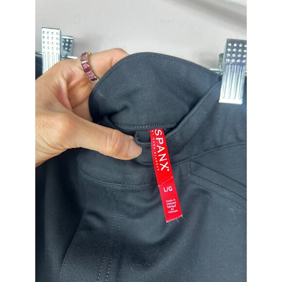 SPANX The Perfect Backseam Skinny Ankle Pants Black Sz Large Business Casual - Picture 7 of 9